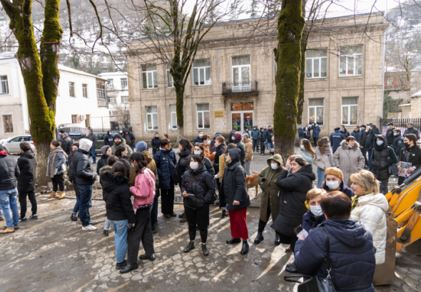 ხარაგაულში "კონსერვატიული მოძრაობის" წინააღმდეგ აქცია გაიმართა